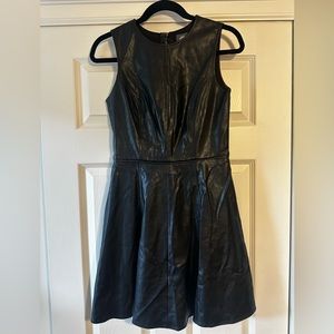 Vince Camuto Vegan Leather Size 2 Dress
